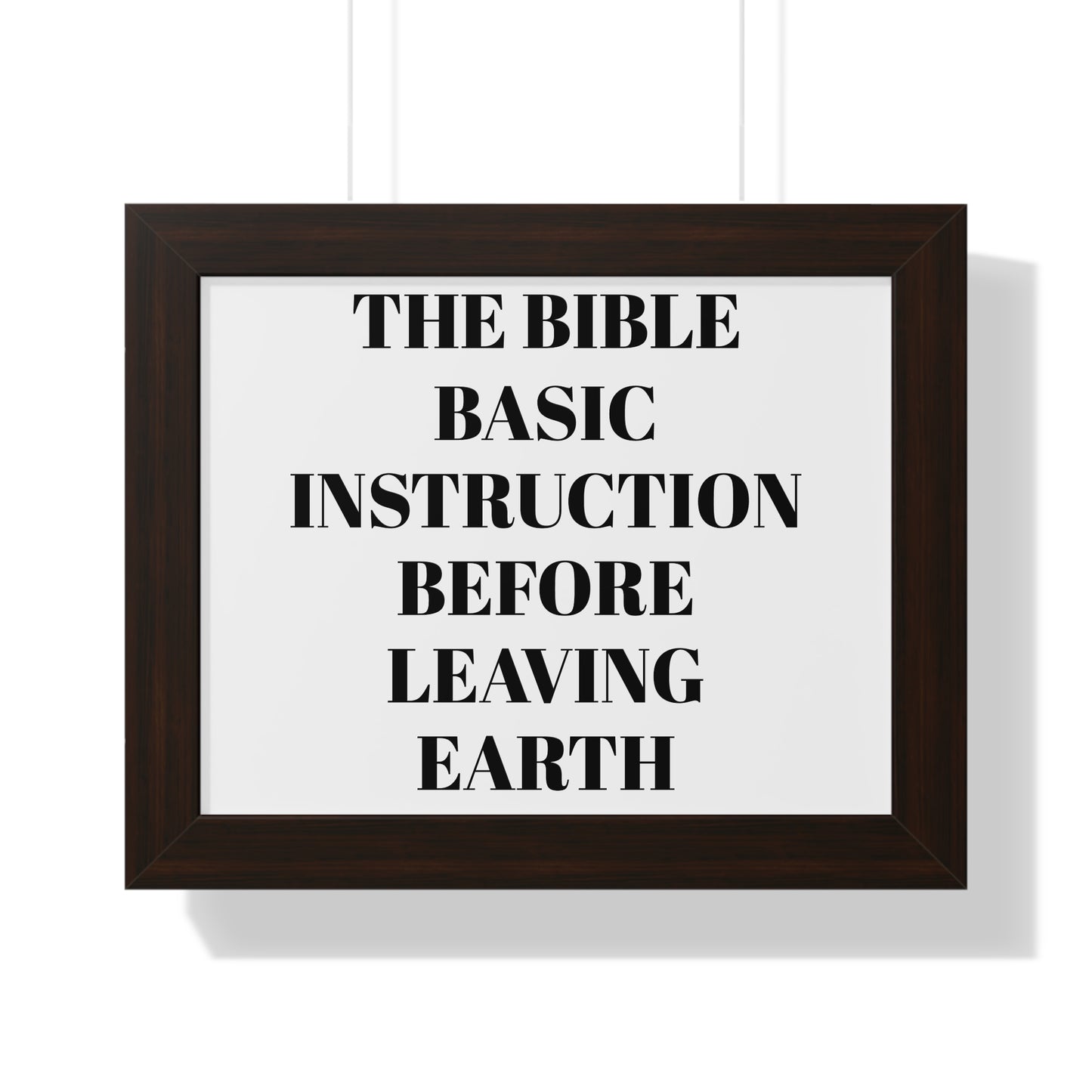 The Bible Framed Horizontal Poster