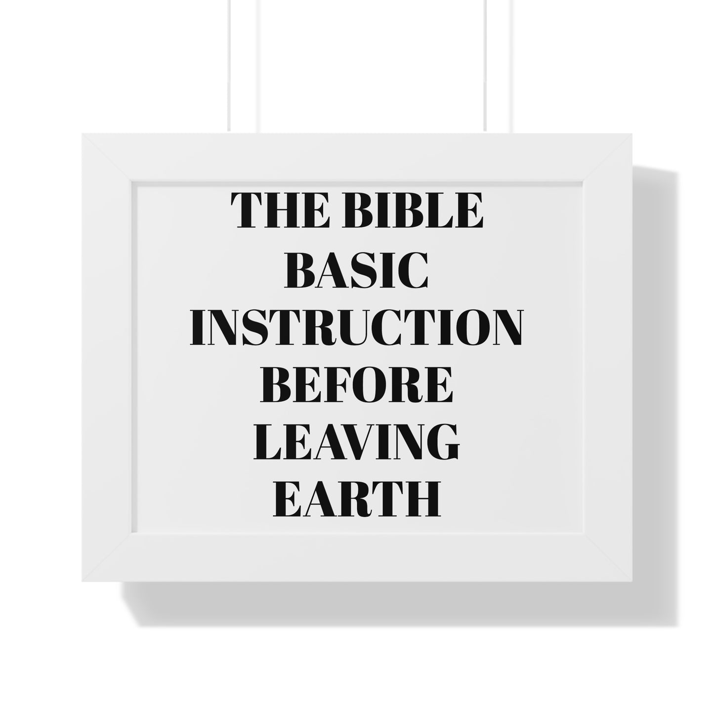 The Bible Framed Horizontal Poster