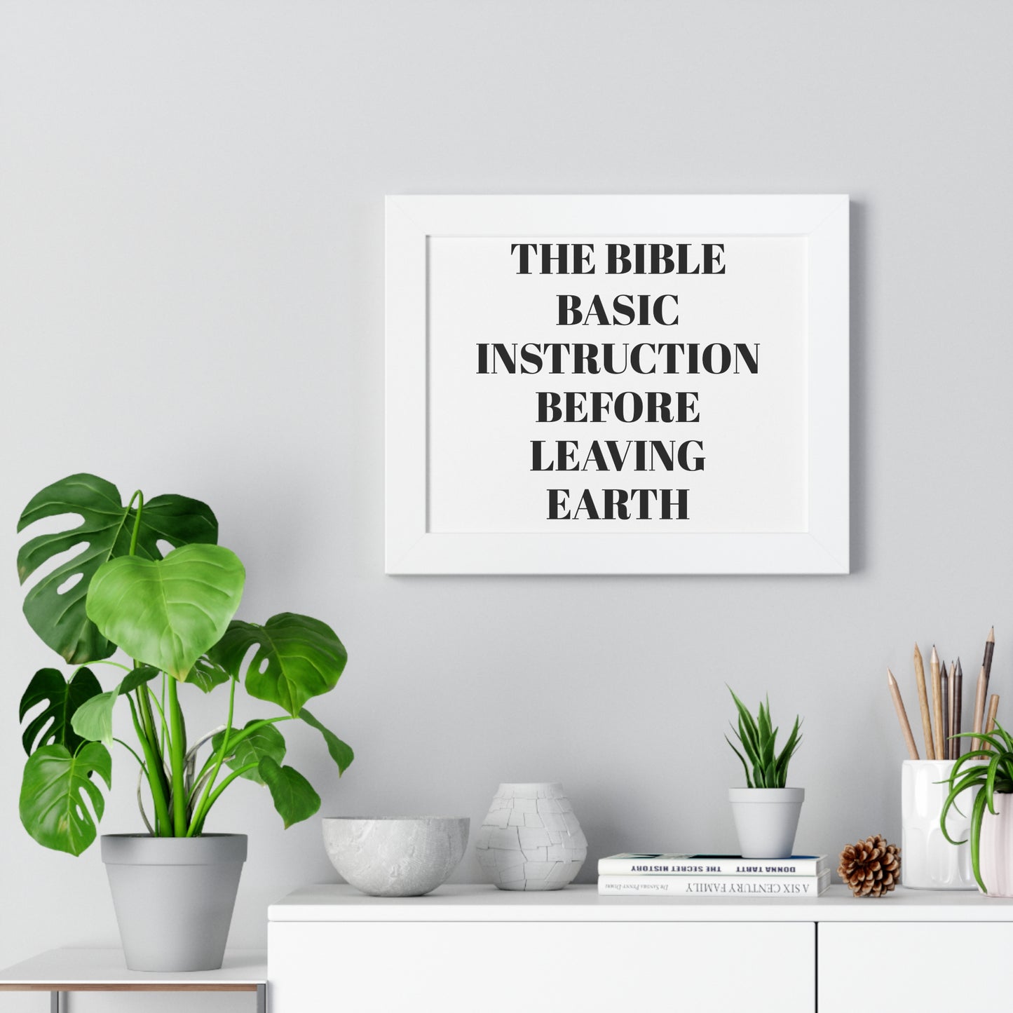 The Bible Framed Horizontal Poster