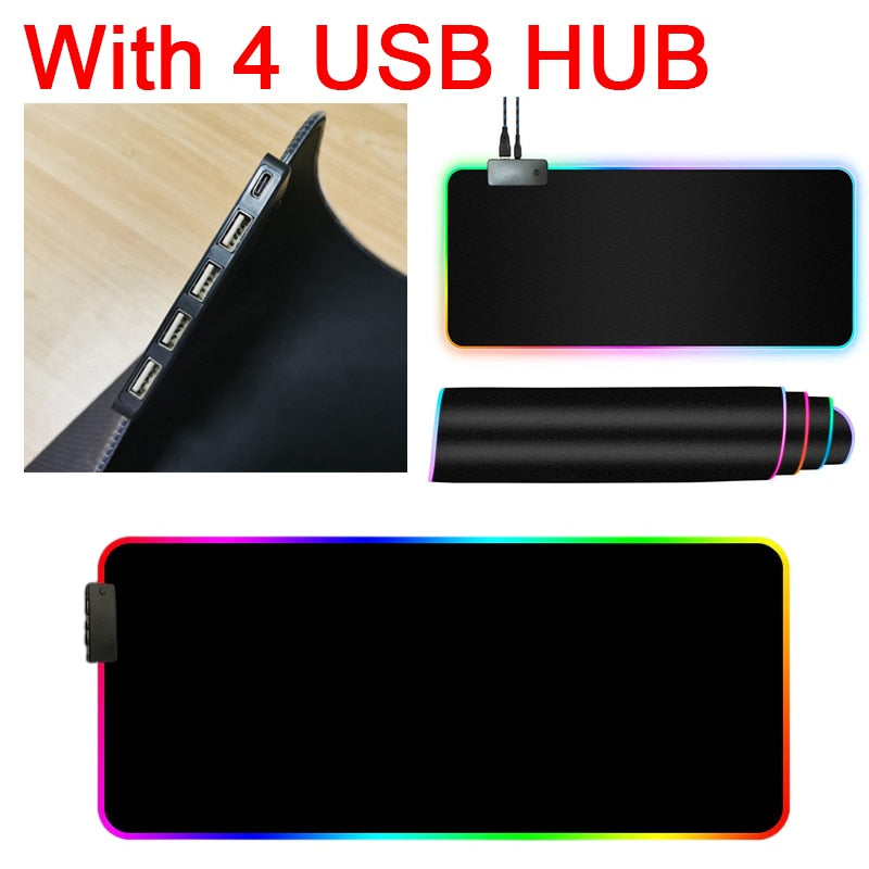 Title: RGB Mouse Pad with Cable