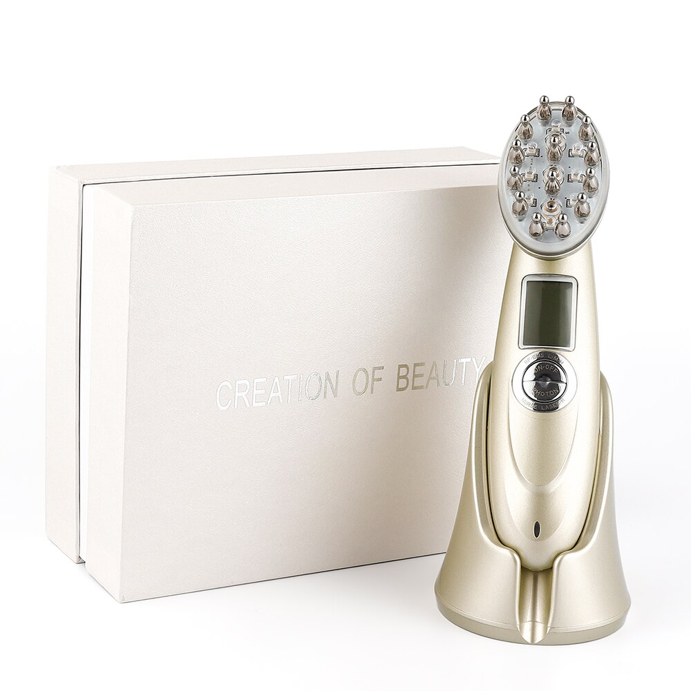 Title: Electric Laser Hair Growth Comb Infrared EMS RF Vibration Massager Microcurrent Hair Care Hair Loss Treatment Hair Regrowth