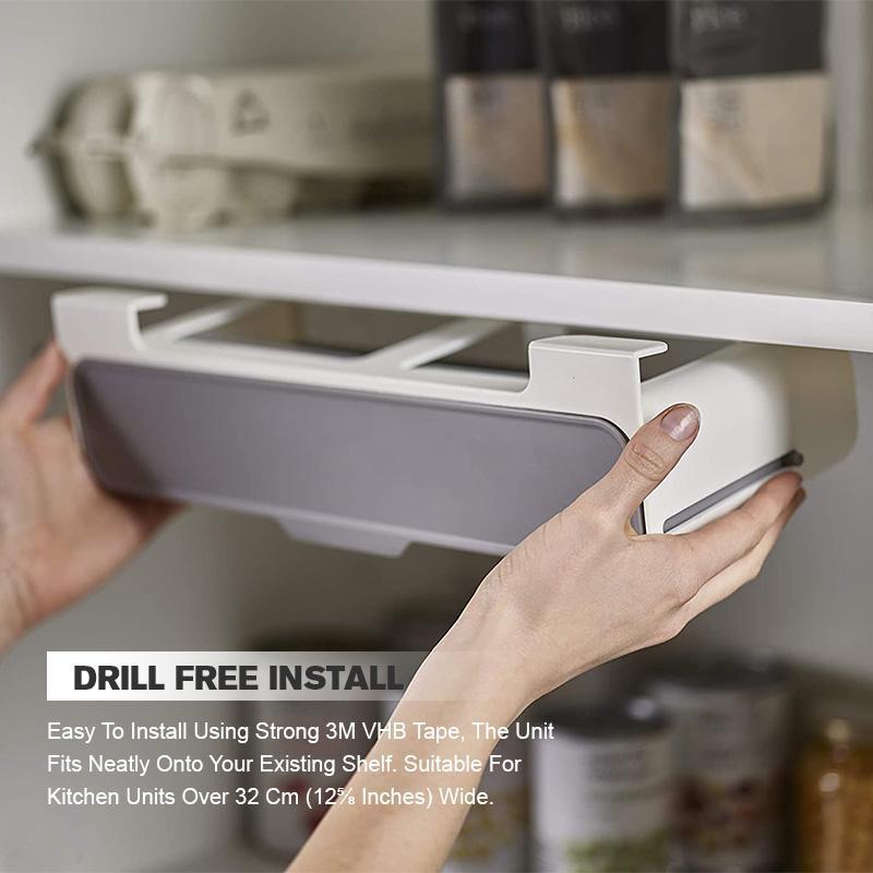 Title: Kitchen Self-Adhesive Wall-Mounted Spice Organizer