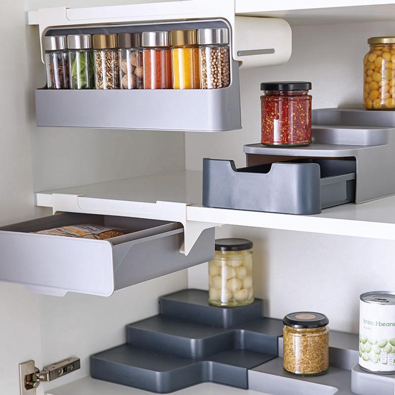 Title: Kitchen Self-Adhesive Wall-Mounted Spice Organizer