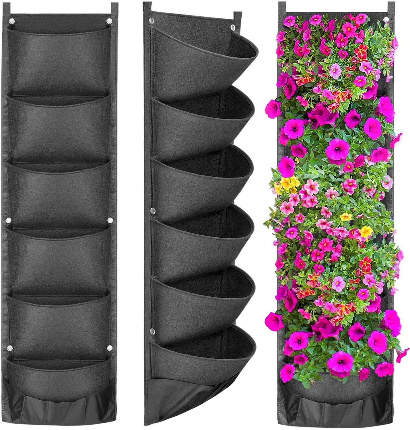 Title: Vertical Hanging Garden Flower Pots