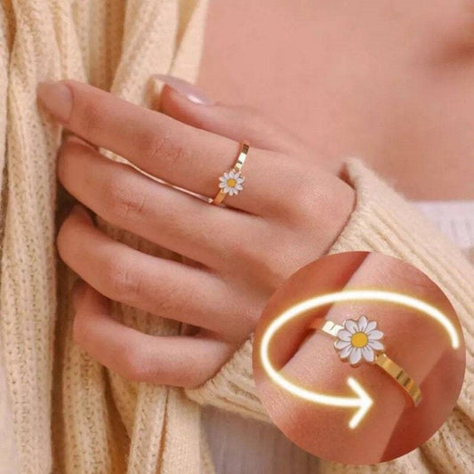 Title: Fidget Spinner Rotatable Ring For Women