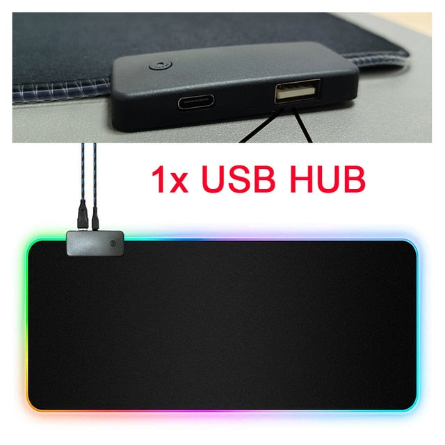 Title: RGB Mouse Pad with Cable